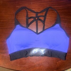 ‘Pink’ cross cross back sports bra